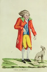 Caricatura de Calonne paralizado